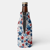 Stoute Patriottische Starburst Flesjeskoeler (Fles Achterkant)