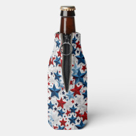 Stoute Patriottische Starburst Flesjeskoeler