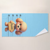Stoute poedel badhanddoek (Badhanddoek)