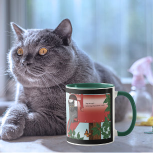 Stoute Rode Brievenbus Kat Humor Mok