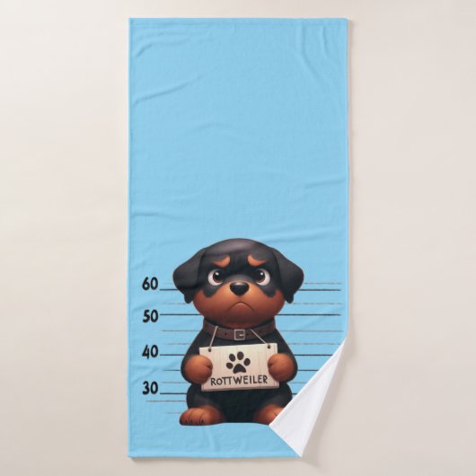 Stoute Rottweiler Badhanddoek (Badhanddoek)
