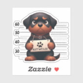Stoute Rottweiler Sticker (Vel)