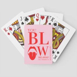 Stoute Roze Rode Valentijnsdag Kaart