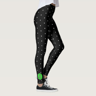 Stoute schat groen en zwart met polka stippen leggings