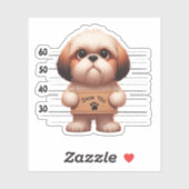 Stoute Shih Tzu Sticker (Vel)