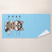 Stoute Siberische Husky  Badhanddoek (Badhanddoek)