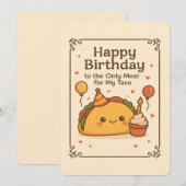 Stoute verjaardagskaart, Grappige verjaardagskaart Kaart (Voorkant / Achterkant)