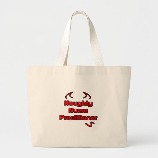 stoute verpleegkundige grote tote bag (Voorkant)