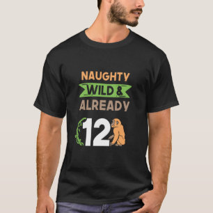 Stoute Wilde & Al 12 Verjaardag Aap Mensaap T-shirt