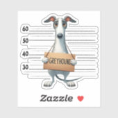 Stoute Windhond Sticker (Vel)