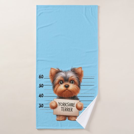 Stoute Yorkshire Terrier Badhanddoek (Badhanddoek)
