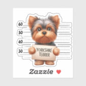 Stoute Yorkshire Terrier Sticker (Vel)