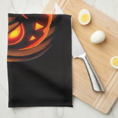Stoutende Pompoen Monster Halloween Handdoek (Quarter Fold)