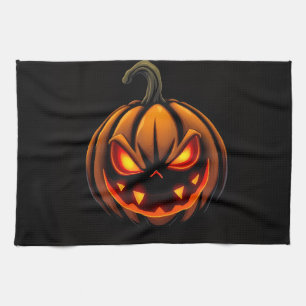 Stoutende Pompoen Monster Halloween Handdoek