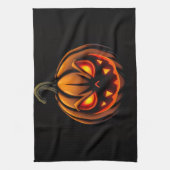 Stoutende Pompoen Monster Halloween Handdoek (Verticaal)