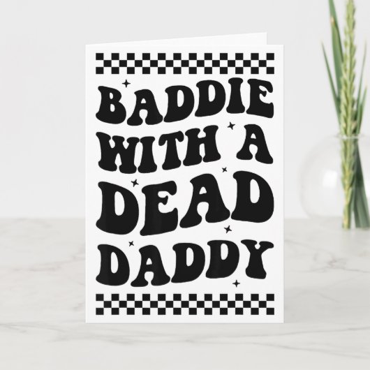 Stouterd met een dode papa kaart (Voorkant)