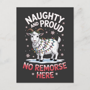 Stoutmoedig en Trots Geen Spijt Grappig Kerst Scha Briefkaart