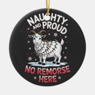Stoutmoedig en Trots Geen Spijt Grappige Kerst Sch Keramisch Ornament