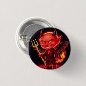 Stoutmoedig klein Duiveltje Ronde Button 3,2 Cm (Voorkant /achterkant)