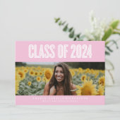 STOUTMOEDIG STIJLVOLE AFSLUITING KLAS 2024 UITNODI KAART (Staand voorkant)