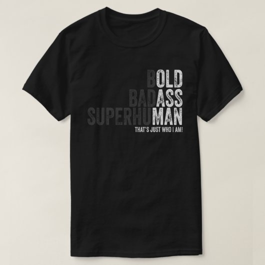 stoutmoedige badass bovenmenselijke vader Opa Vade T-shirt (Design voorkant)