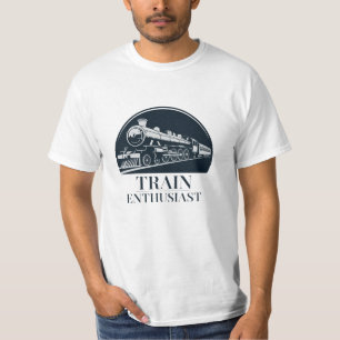 Stoutmoedige Design voor treinliefhebbers T-shirt