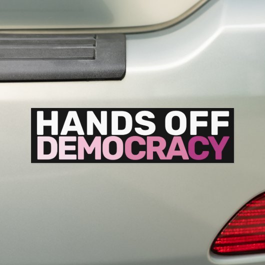 Stoutmoedige feministische protestkunst neemt demo bumpersticker (Op auto)