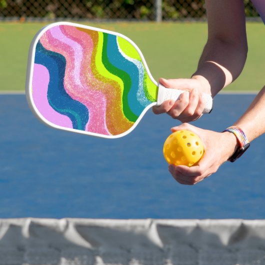 stoutmoedige golven pickleball paddle (Insitu)