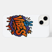 Stoutmoedige graffiti "Vibes" Street Art Case-Mate iPhone Case (Achterkant (horizontaal))
