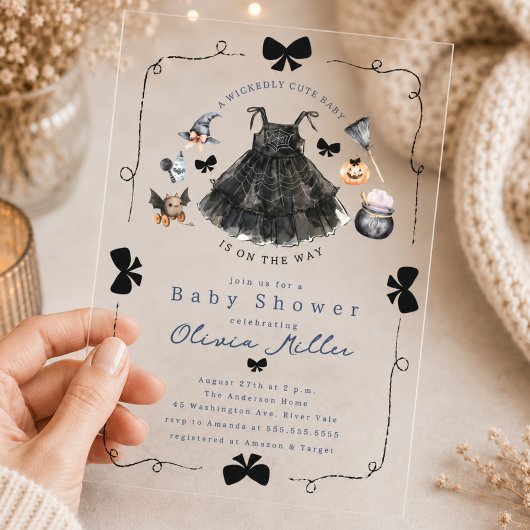 Stoutmoedige Heks Baby Shower Uitnodiging