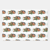 Stoutmoedige Kerstman Trol en Boom Plezier  Inpakpapier Vel (Voorkant 2)