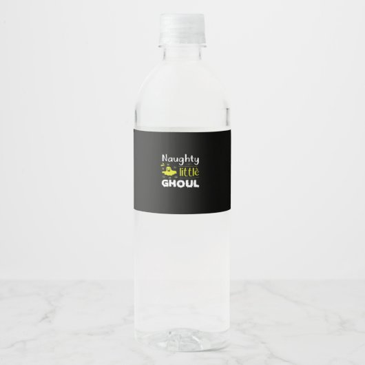 Stoutmoedige Kleine Ghoul Waterfles Etiket (Voorkant)