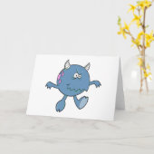 stoutmoedige monstervriend kaart (Gele Bloem)