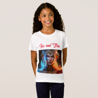 stoutmoedige, mooie kleur, griezelig ijsvuur t-shirt
