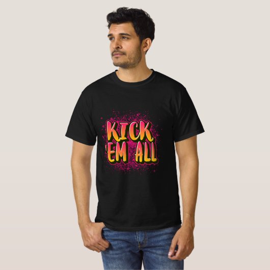 stoutmoedige motivatie t-shirt (Voorkant volledig)