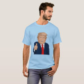 Stoutmoedige Trump Thumbs-Up T-shirt (Voorkant volledig)