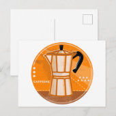Stove bovenespresso-potretro briefkaart (Voorkant / Achterkant)