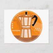 Stove bovenespresso-potretro briefkaart (Voorkant)