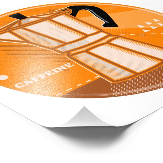 Stove bovenespresso-potretro foto afdruk (Hoek)