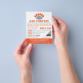 Stove brander, gasingenieur en -leverancier Advert Flyer (Hand)