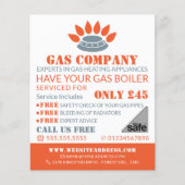 Stove brander, gasingenieur en -leverancier Advert Flyer (Voorkant)