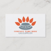 Stove brander, gasingenieur en -leverancier visitekaartje (Voorkant)