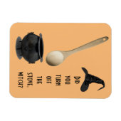 Stove Herinneringsmagneet (Witch versie) Magneet (Horizontaal)