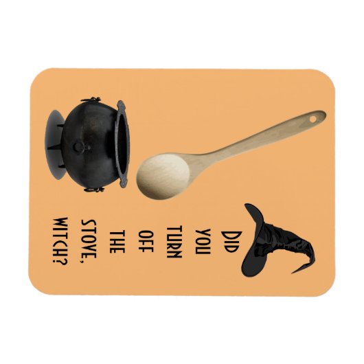 Stove Herinneringsmagneet (Witch versie) Magneet (Horizontaal)