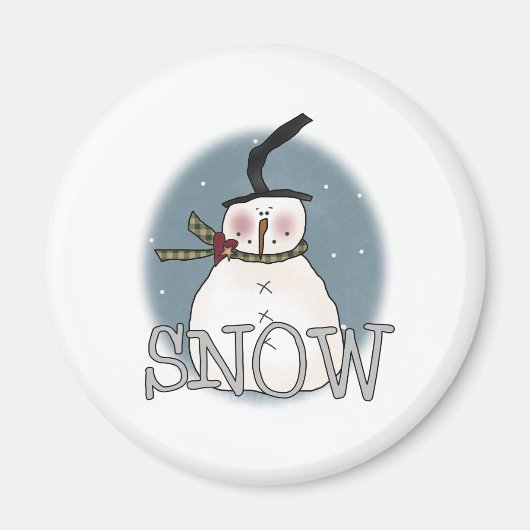 Stovepipe Pet Snowman Magneet (Voorkant)