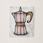 Stovetop Espresso Maker Jigzaag Puzzle Legpuzzel (Verticaal)