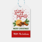 Stovetop Potpourri Gift Label Cadeaulabel (Voorkant)