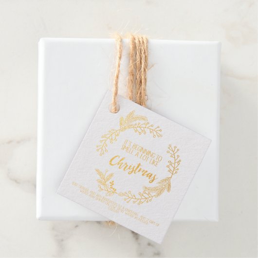 Stovetop Potpourri kerstcadeau Label Kaart (Met doos)