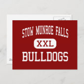 Stow Munroe Herfsten - Bulldogs - High - Stow Ohio Briefkaart (Voorkant / Achterkant)