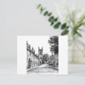 Stow-on-the-World Village Sketch, Cotswolds, Veren Briefkaart (Staand voorkant)